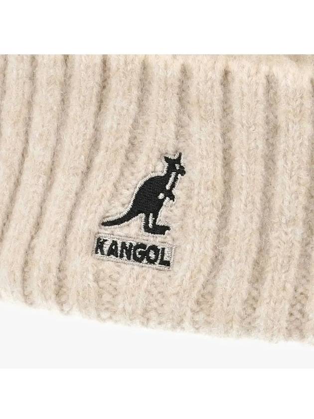 K4460SM BEIGE Cable Knit Pom Beanie - KANGOL - BALAAN 3