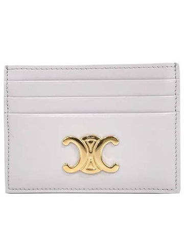 10L833DPV Triope Shiny Calfskin Card Wallet 1021534 - CELINE - BALAAN 1