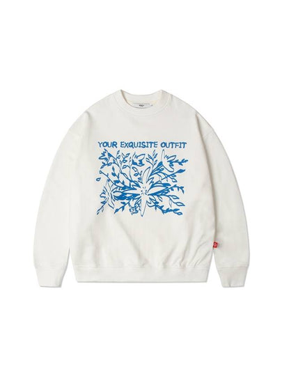 White Star Flower Sweatshirt - YEO - BALAAN 2