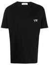 VW Embroidered Logo Short Sleeve T-Shirt Black - VIVIENNE WESTWOOD - BALAAN 2