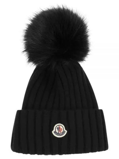 24 3B00013 A9327 999 Logo Patch Foam Beanie - MONCLER - BALAAN 1