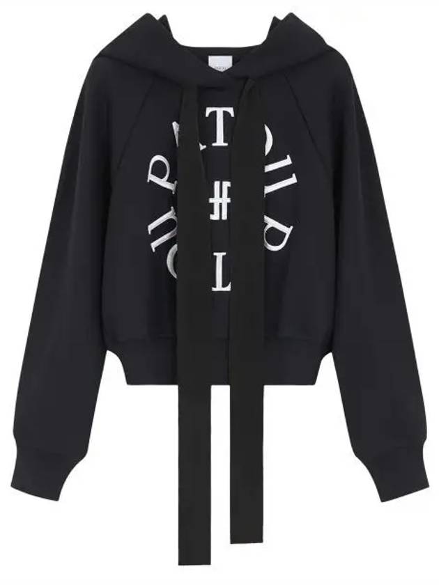 Medallion Organic Cotton Hoodie Black - PATOU - BALAAN 2