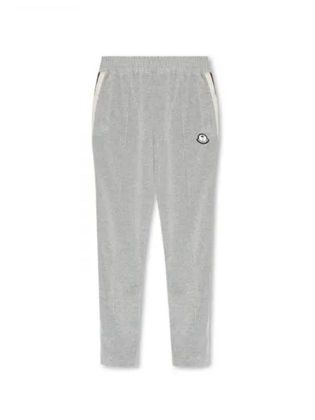 Palm Angels Genius Logo Patch Track Pants Gray - MONCLER - BALAAN 2