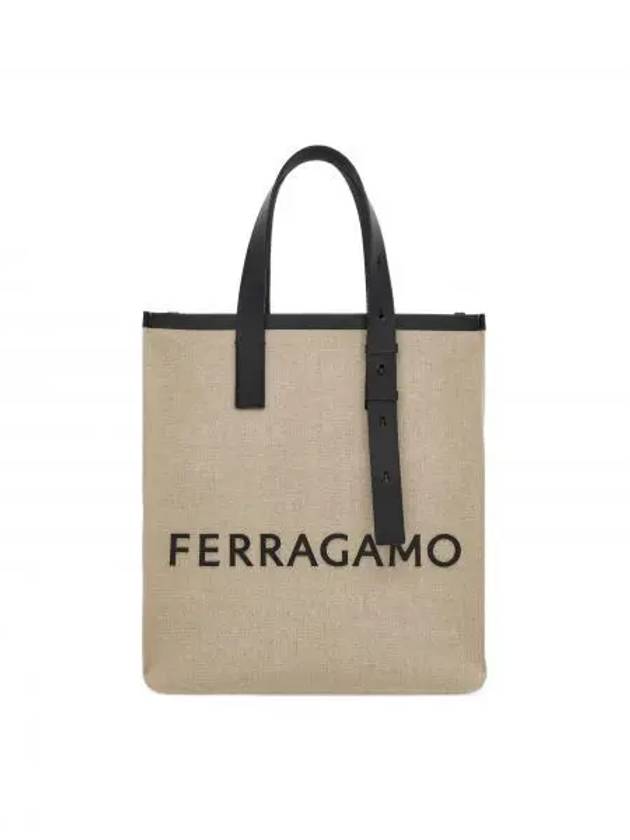 Signature Tote Bag Natural - SALVATORE FERRAGAMO - BALAAN 2