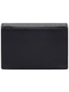 Business Flap in Grain De Poudre Embossed Leather Card Wallet Black - SAINT LAURENT - BALAAN 5