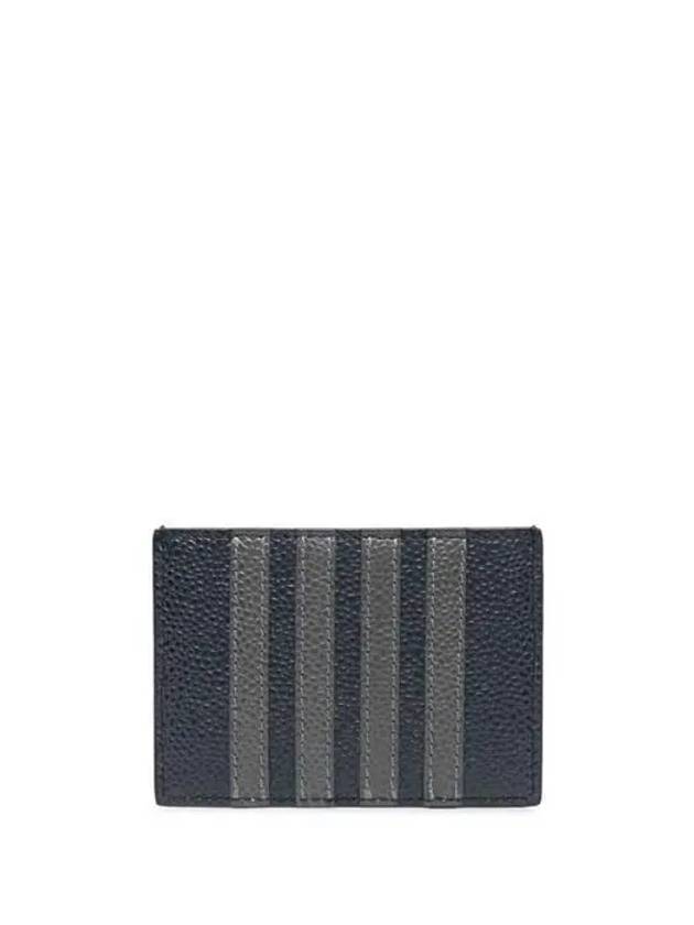 Men's Pebble Diagonal Stripe Card Wallet Navy - THOM BROWNE - BALAAN 3