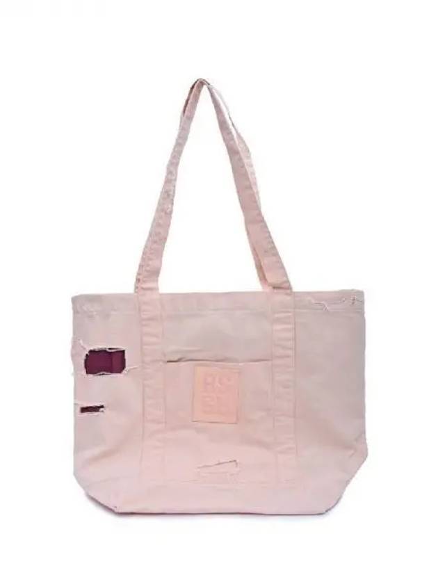 Logo patch distressed cotton tote bag 270460 - RAF SIMONS - BALAAN 1