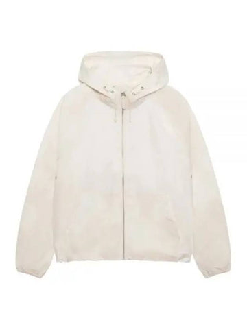 Wave Dye Beach Shell Zip-Up Hoodie Bone - STUSSY - BALAAN 1