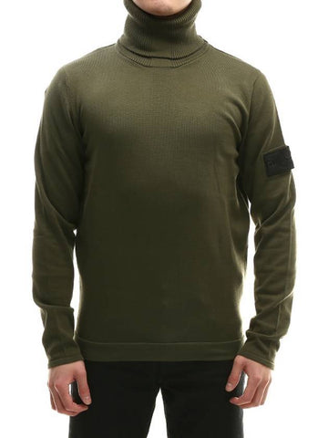 Men's Wappen Shadow Turtleneck Khaki - STONE ISLAND - BALAAN 1