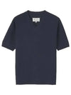 V-Neck Knit Top Navy - MAISON MARGIELA - BALAAN 2