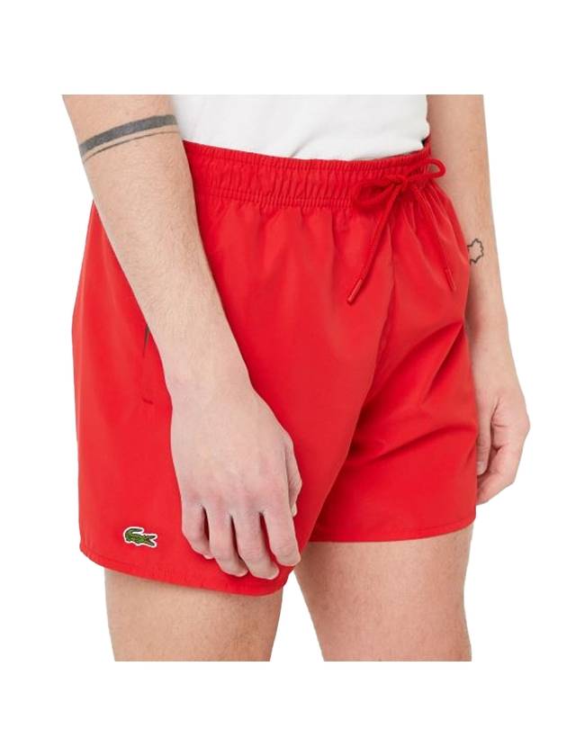 Men's Light Quick Dry Swim Shorts Red - LACOSTE - BALAAN 1