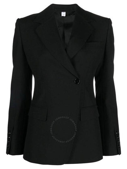 Women's Wool Tailored Blazer Jacket Black - BURBERRY - BALAAN 2