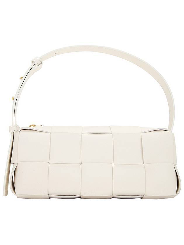 Brick Cassette Intrecciato Small Shoulder Bag White - BOTTEGA VENETA - BALAAN 1