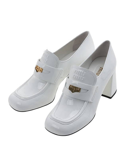 Patent Leather Pumps White - MIU MIU - BALAAN 2