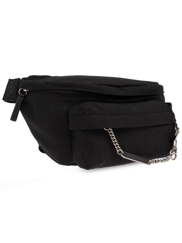 Palm Angels Belt Bag With Logo, Men's, Black - PALM ANGELS - BALAAN 4