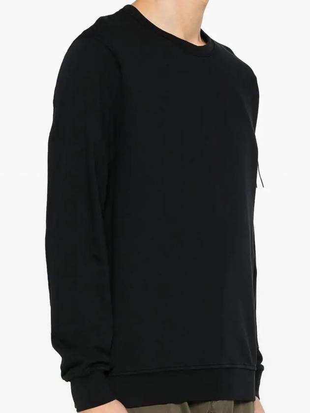 Light Fleece Sweatshirt Black - CP COMPANY - BALAAN 4