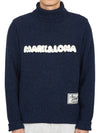 Golf wear men s neck polar knit MLM 2D AB05 NAVY - MARK & LONA - BALAAN 1