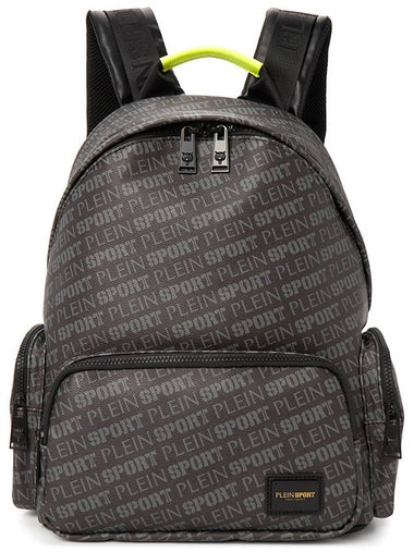 Sports Logo Backpack Black - PHILIPP PLEIN SPORT - BALAAN 1