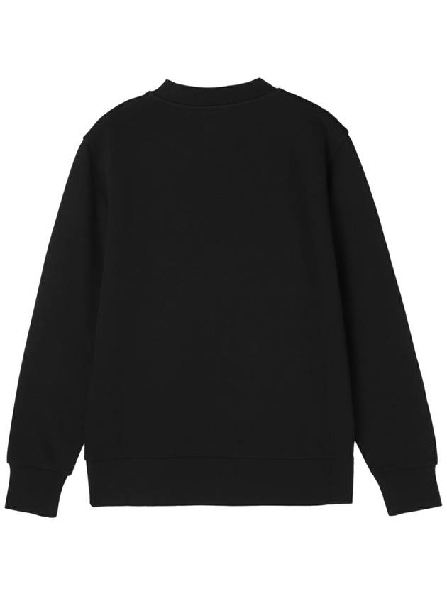 Crystal Logo Sweatshirt Black - MONCLER - BALAAN 3