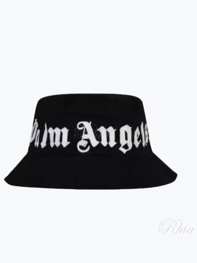 Logo Bucket Hat Black - PALM ANGELS - BALAAN 2