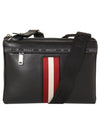 Hobby Striped Cross Bag Black - BALLY - BALAAN 1