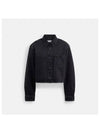 Cropped Denim Button Down Organic Cotton CX117 BLK - COACH - BALAAN 2