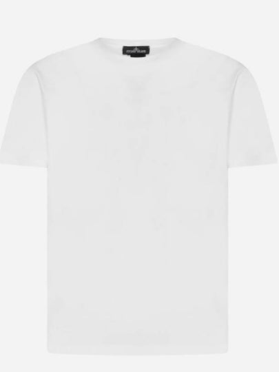 Shadow Back Graphic Print Short Sleeve T-Shirt  Natural White - STONE ISLAND - BALAAN 2