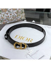 Saddle 20mm Ultra Smooth Calfskin Leather Belt Black - DIOR - BALAAN 1