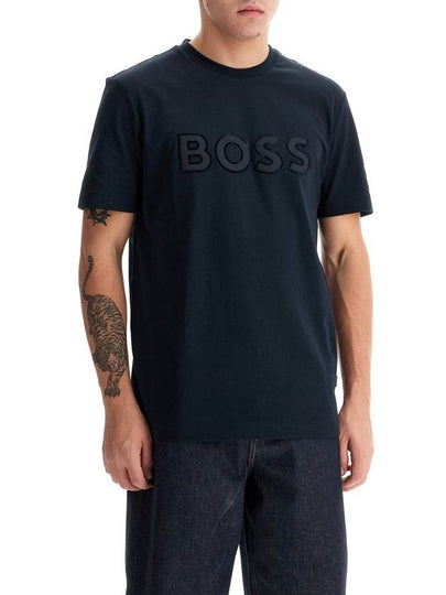 t-shirt with patch logo design - HUGO BOSS - BALAAN 2