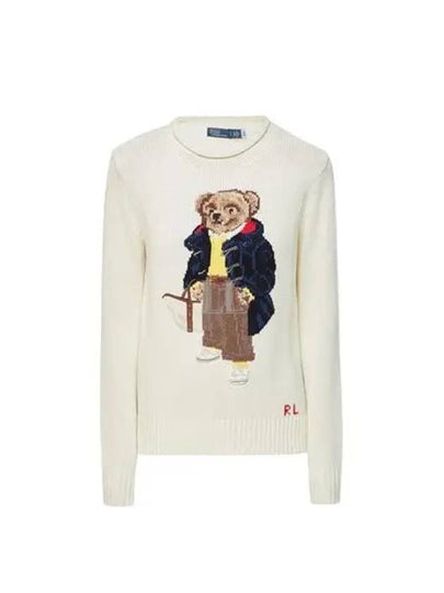 Cotton Bear Knit Top Cream - POLO RALPH LAUREN - BALAAN 2