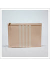 Diagonal Medium Document Case Clutch Bag Light Pink - THOM BROWNE - BALAAN 2