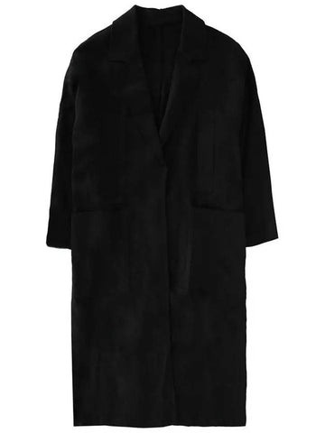 FIGURA Linen Belted Long Coat Black 2361210331 011 - MAX MARA - BALAAN 1