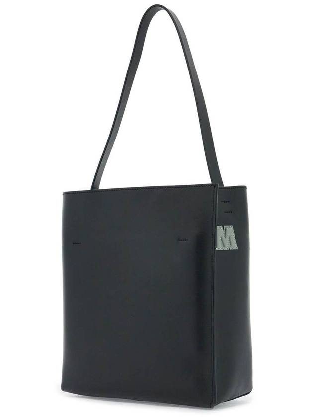 Museo Logo Patch Small Tote Bag Black - MARNI - BALAAN 3