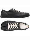 Tabi Canvas Low Top Sneakers Black - MAISON MARGIELA - BALAAN 2