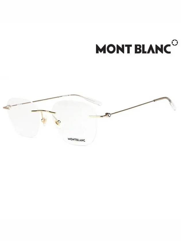 Eyewear Round Metal Eyeglasses Gold - MONTBLANC - BALAAN 2