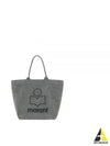 Yenky Embroidered Logo Small Tote Bag Grey - ISABEL MARANT - BALAAN 2