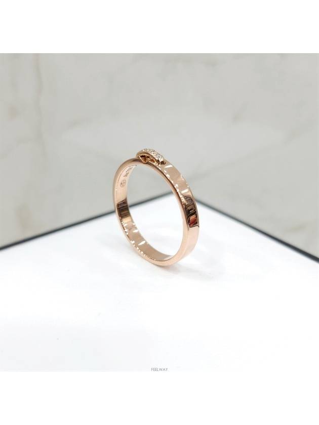 Lux You Diamond Liang Evidence Wedding Band Ring 18K Rose Gold No 55 - CHAUMET - BALAAN 4