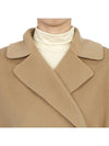 Rovo Wrap Wool Singe Coat Beige - MAX MARA - BALAAN 11