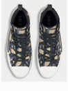 Oblique Jacquard B23 High Top Sneakers Black Beige - DIOR - BALAAN 5