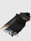 Rainbow Cashmere Muffler Black - PAUL SMITH - BALAAN.