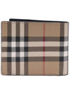 Check Half Wallet Beige - BURBERRY - BALAAN 5