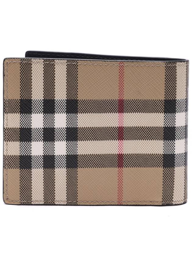 Check Half Wallet Beige - BURBERRY - BALAAN 5