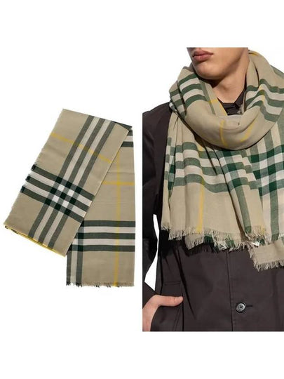 Vintage Check Wool Scarf Green - BURBERRY - BALAAN 2