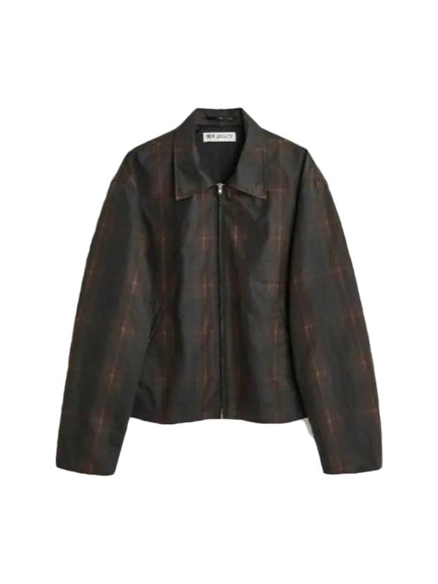 Mini Tartan Zip-Up Jacket Hunterbrown - OUR LEGACY - BALAAN 1