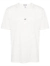 70/2 Mercerized Jersey Logo Short Sleeve T-Shirt White - CP COMPANY - BALAAN 2