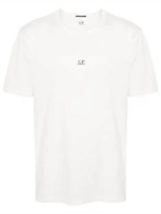 70/2 Mercerized Jersey Logo Short Sleeve T-Shirt White - CP COMPANY - BALAAN 2