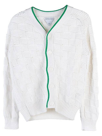 Intrecciato Pattern Cardigan White - BOTTEGA VENETA - BALAAN 2