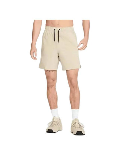 Men's Dri-Fit Unlimited 7 Inch Unlined Versatile Shorts Desert Khaki - NIKE - BALAAN 1