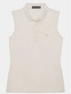 Polkadot Sleeveless Polo Shirt Beige - G/FORE - BALAAN 2