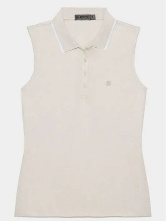 Polkadot Sleeveless Polo Shirt Beige - G/FORE - BALAAN 2